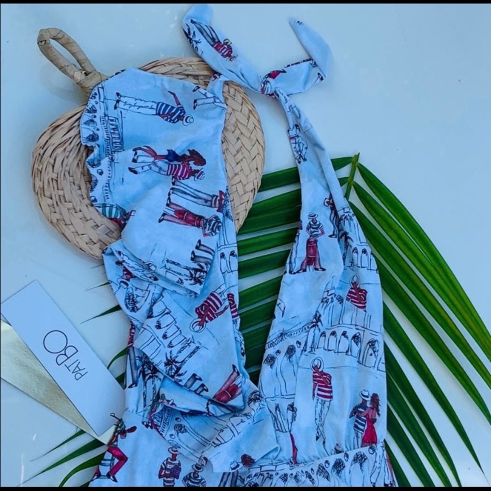 Anthropologie PatBO one piece swimsuit, size L - Picture 6 of 8